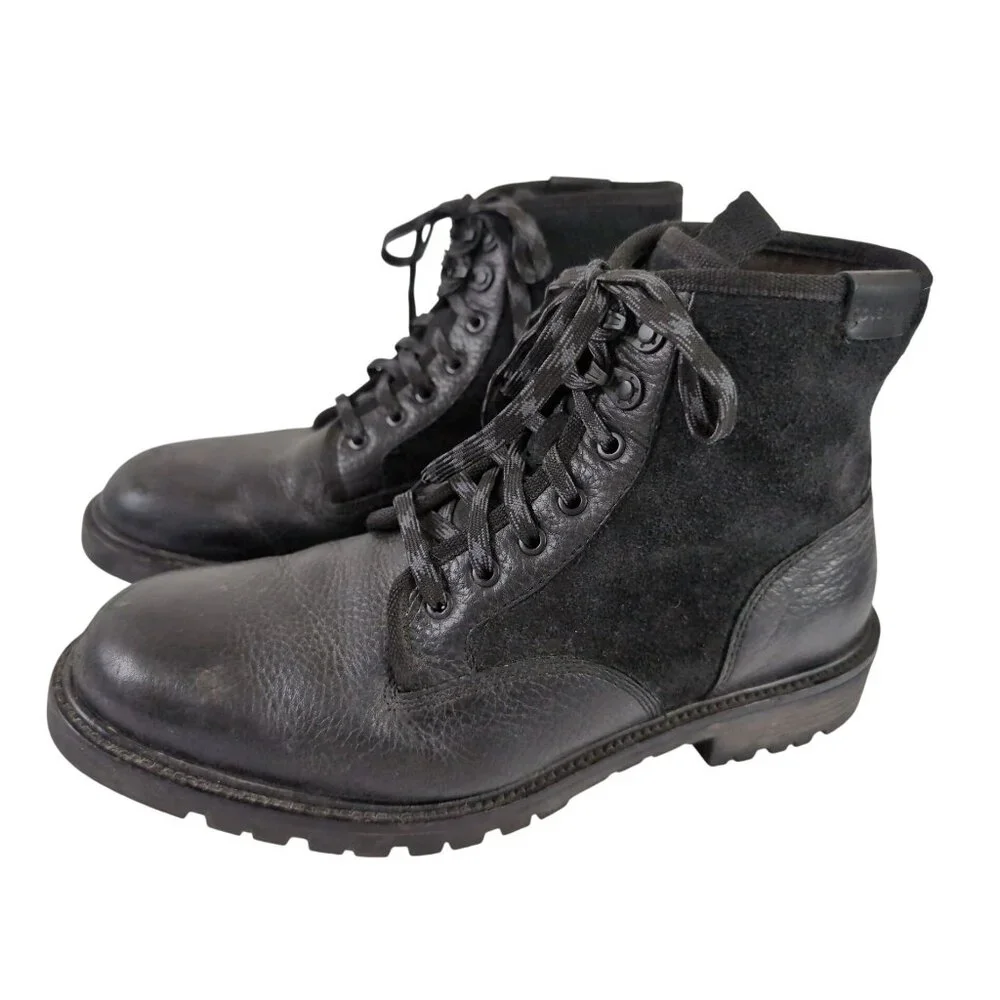 Cole Haan Grand OS Ankle Boot Mens 9 Black Leather Grunge Punk Rocker Edgy Urban